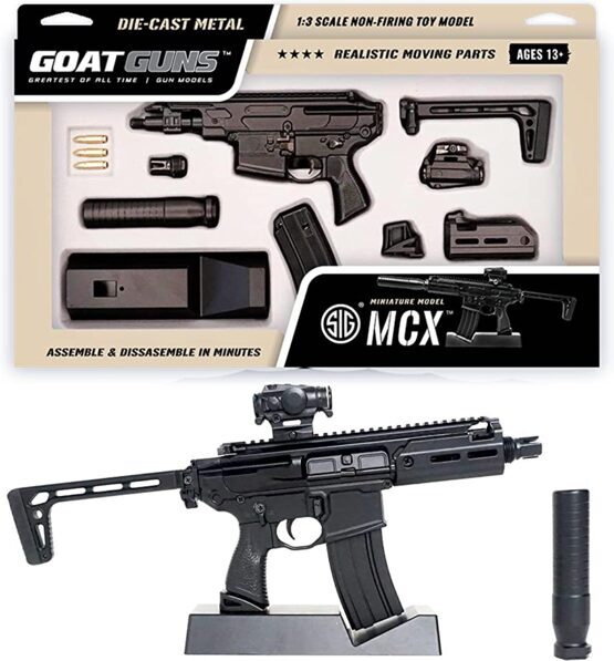 Goatguns, Druckguss Miniature, SIG SAUER MCX Rattler, schwarz