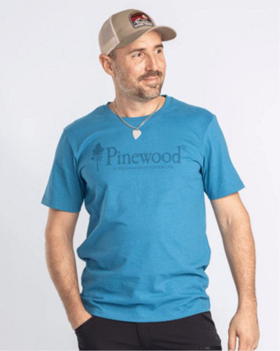 T-Shirt, Pinewood, Outdoor Life Azur Blue, L