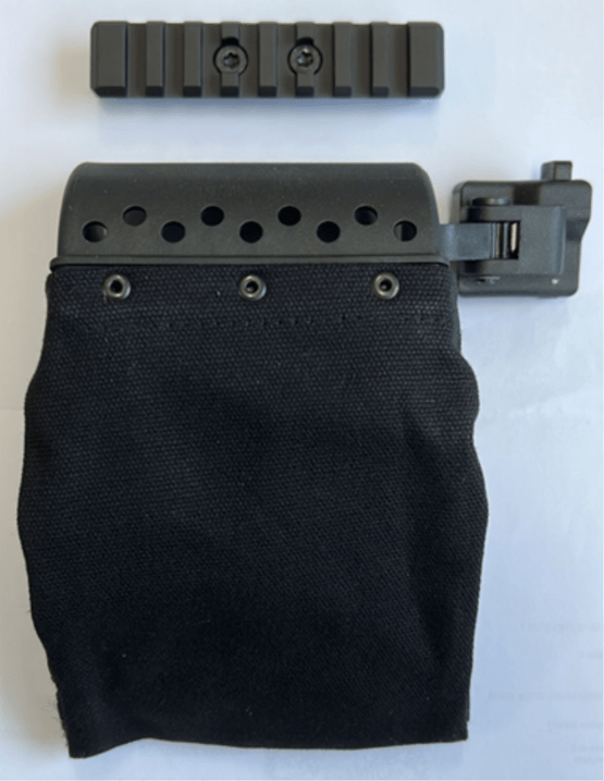 Hülsenfänger, QD/QO Polymer zu SPC9, inkl. M-Lok Seitenschiene